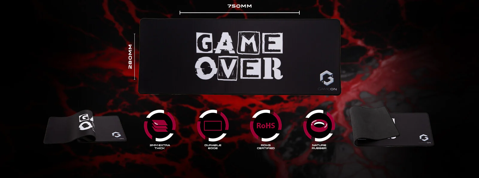 Gaming Mousepad made with Comfy Fabric for thickened comfort