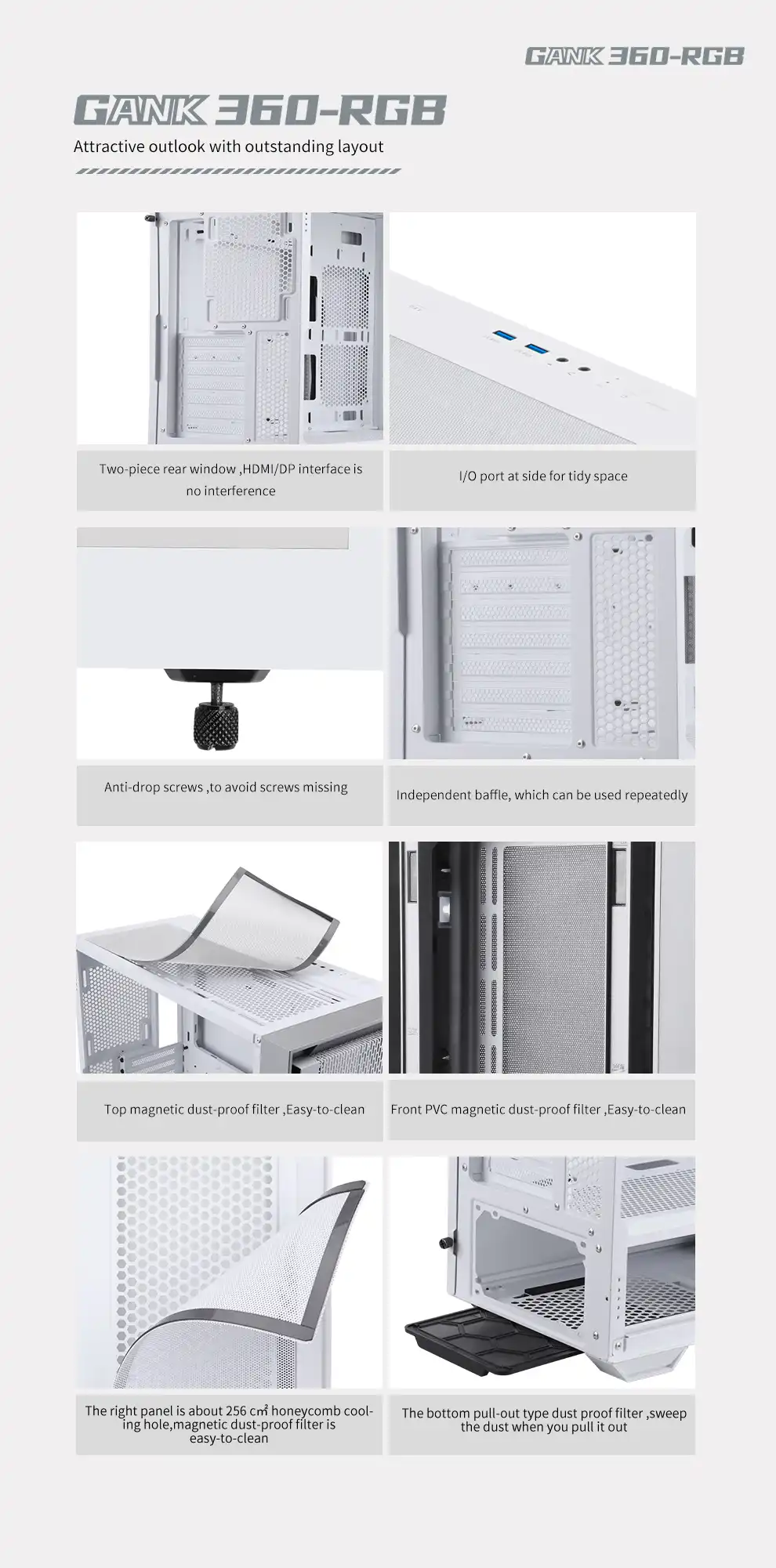 Segotep Gank 360 RGB - White