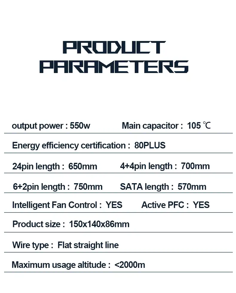 Ruix gaming GX550 Bronze 80+  550 Watt - Black