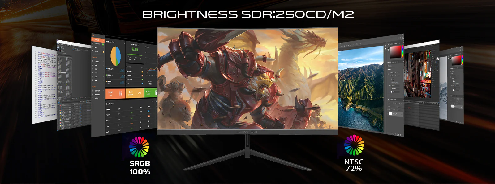 Vibrant Colors with 100% sRGB Coverage