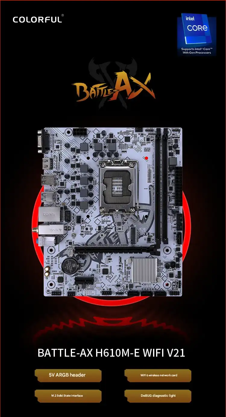 Colorful BATTLE-AX H610M-E WIFI V21