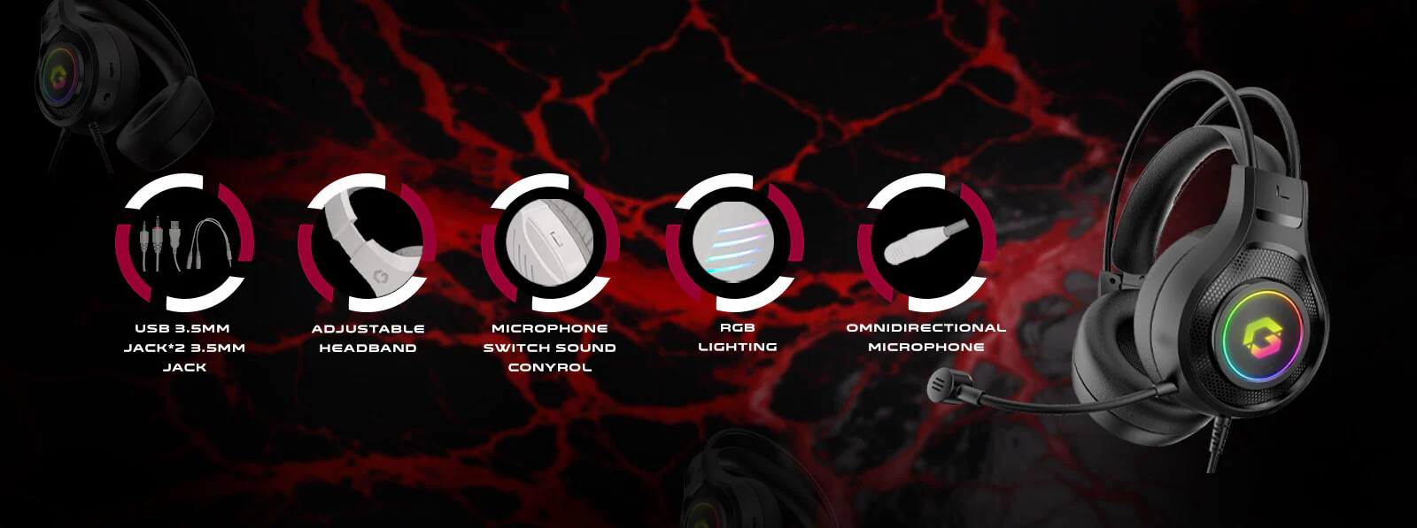 Premium Gaming Headset, with Immersive and Clear Audio