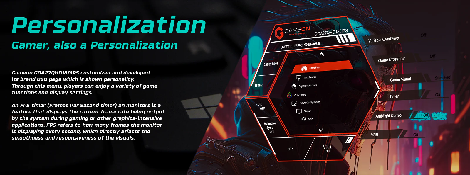 GAMEON GOA27QHD180IPS