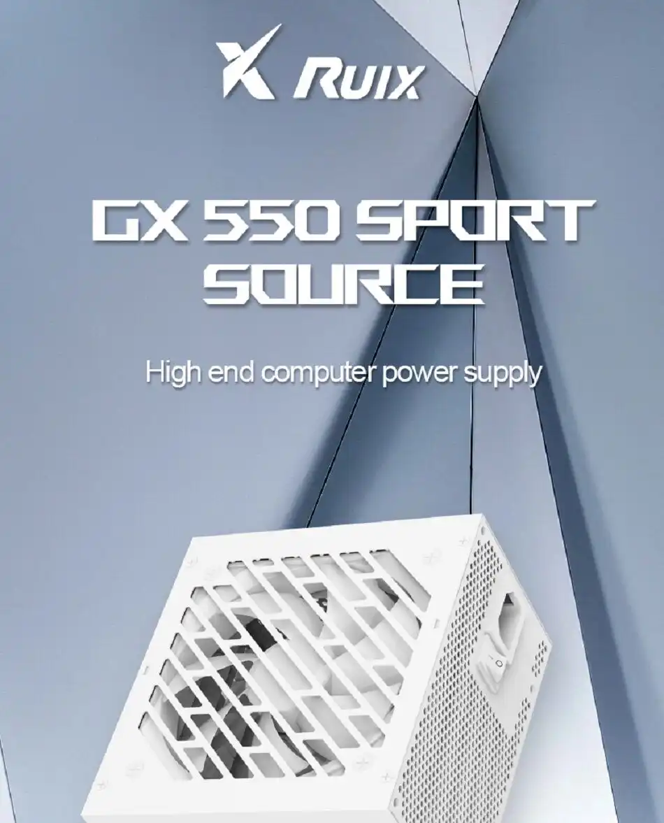 Ruix gaming GX550 Bronze 80+  550 Watt - White