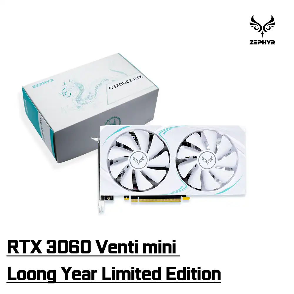 Zephyr RTX 3060 Venti Mini  loong Year Limited Edition 12 Go - White