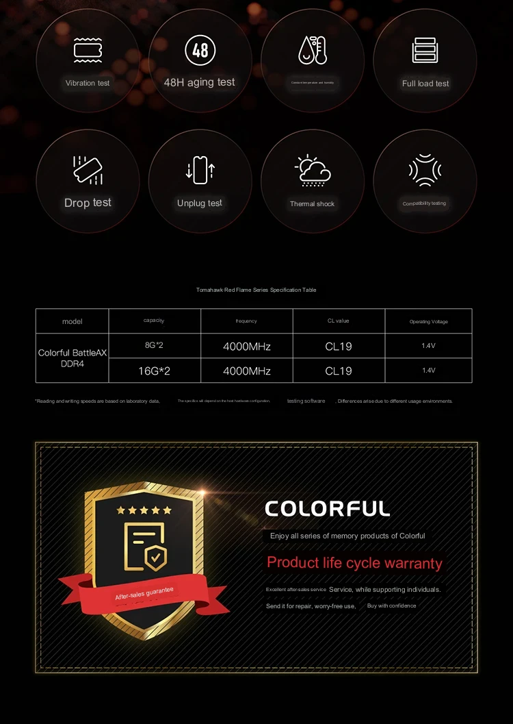 Colorful Battle-AX DDR4 8G 4000*2 Redline BLACK