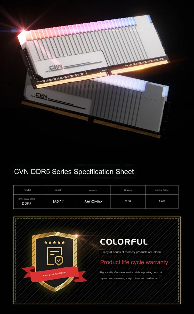 Colorful CVN DDR5 16G 6600 Icicle