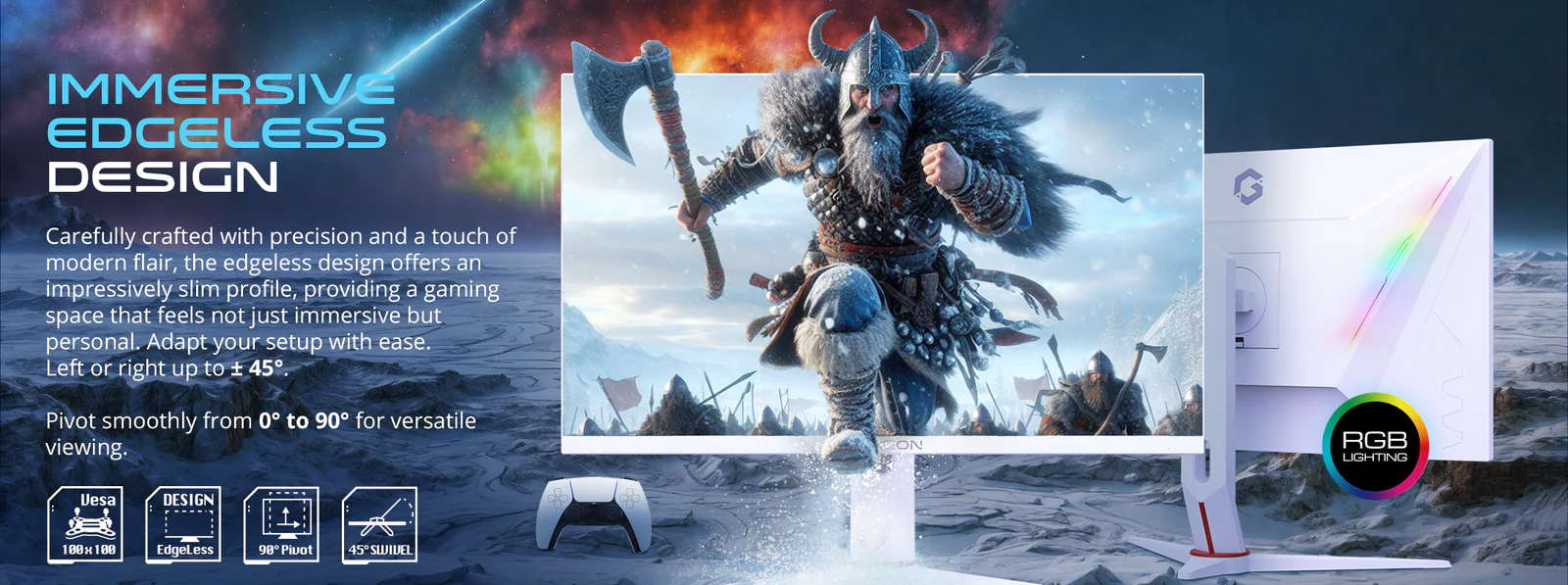 GAMEON GOA24FHD180IPS Artic Pro Series