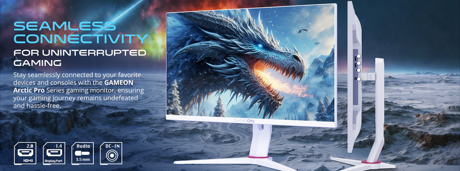 GAMEON GOA24FHD180IPS Artic Pro Series