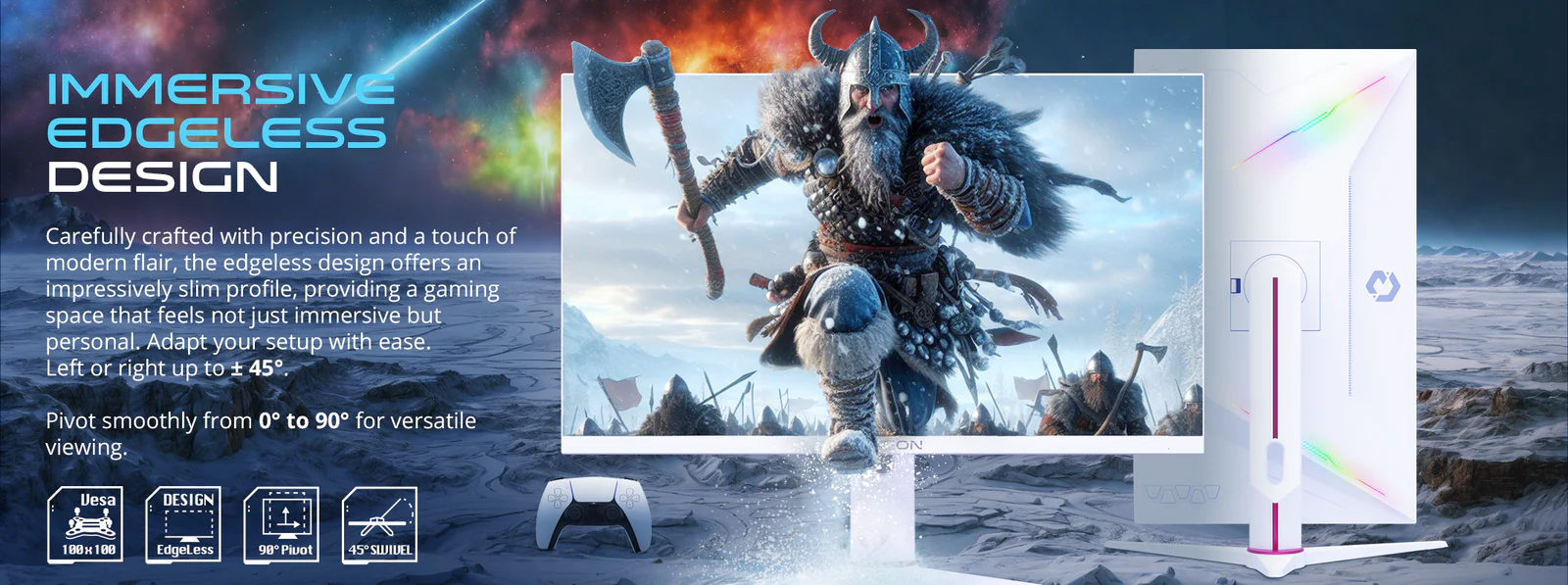 GAMEON GOA27FHD180IPS Artic Pro Series